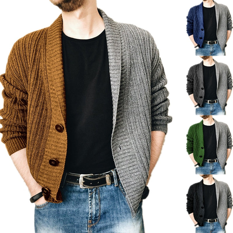 (🎅VORWEIHNACHTSVERKAUF-49 % RABATT) Zwei Farben Patchwork Pullover
